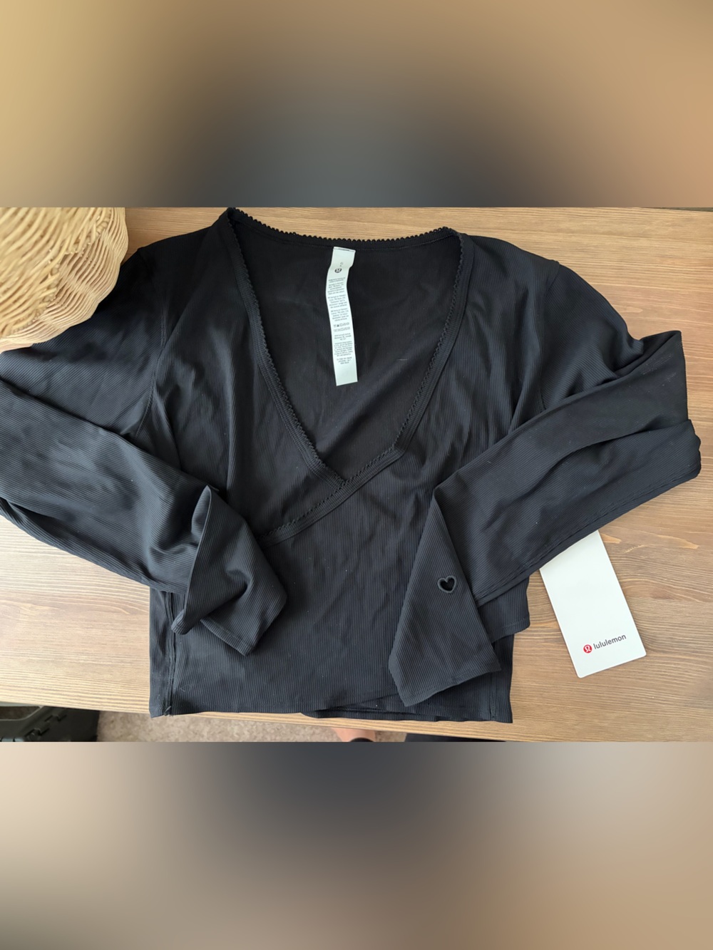 Lululemon Nulu Rib Wrap-Front
Long Sleeve *Heart* Size L* NWT